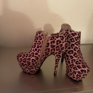 Leopard Print Booties